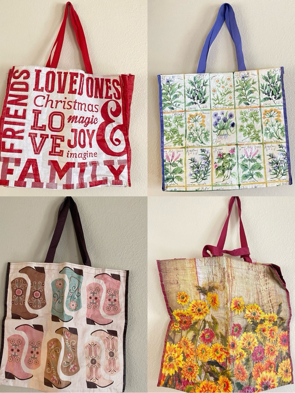 T.J.Maxx / HomeGoods Multicolor Shopping Totes